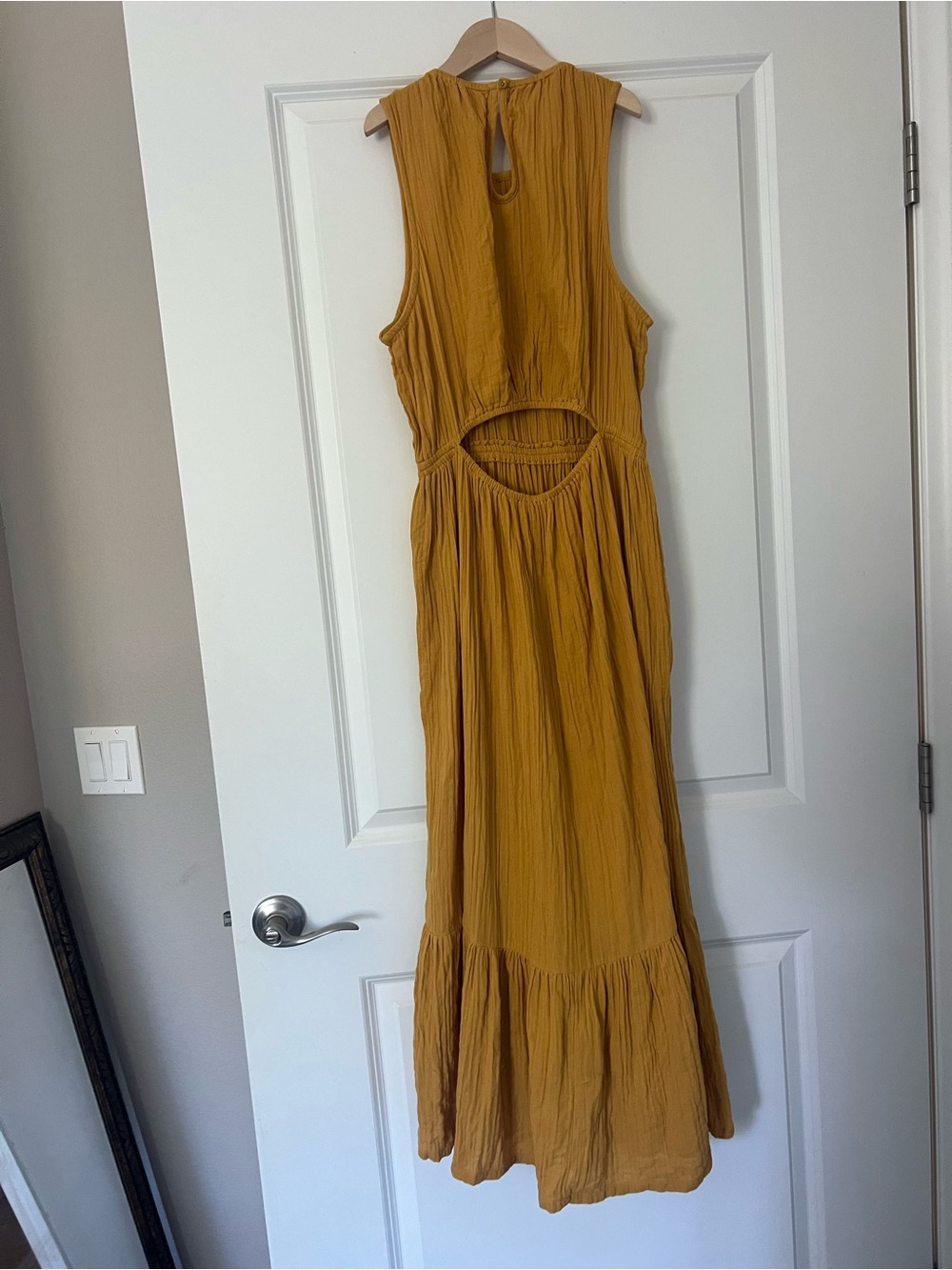 PACT Sleeveless Maxi Dress in Mustard - Picture 6 of 7
